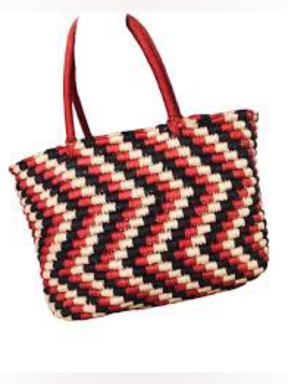 Zara Woven Straw Beach Bag